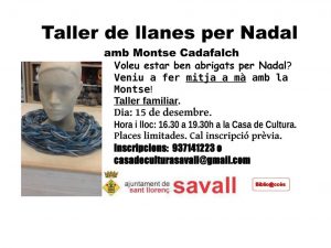 Taller de llanes de nadal