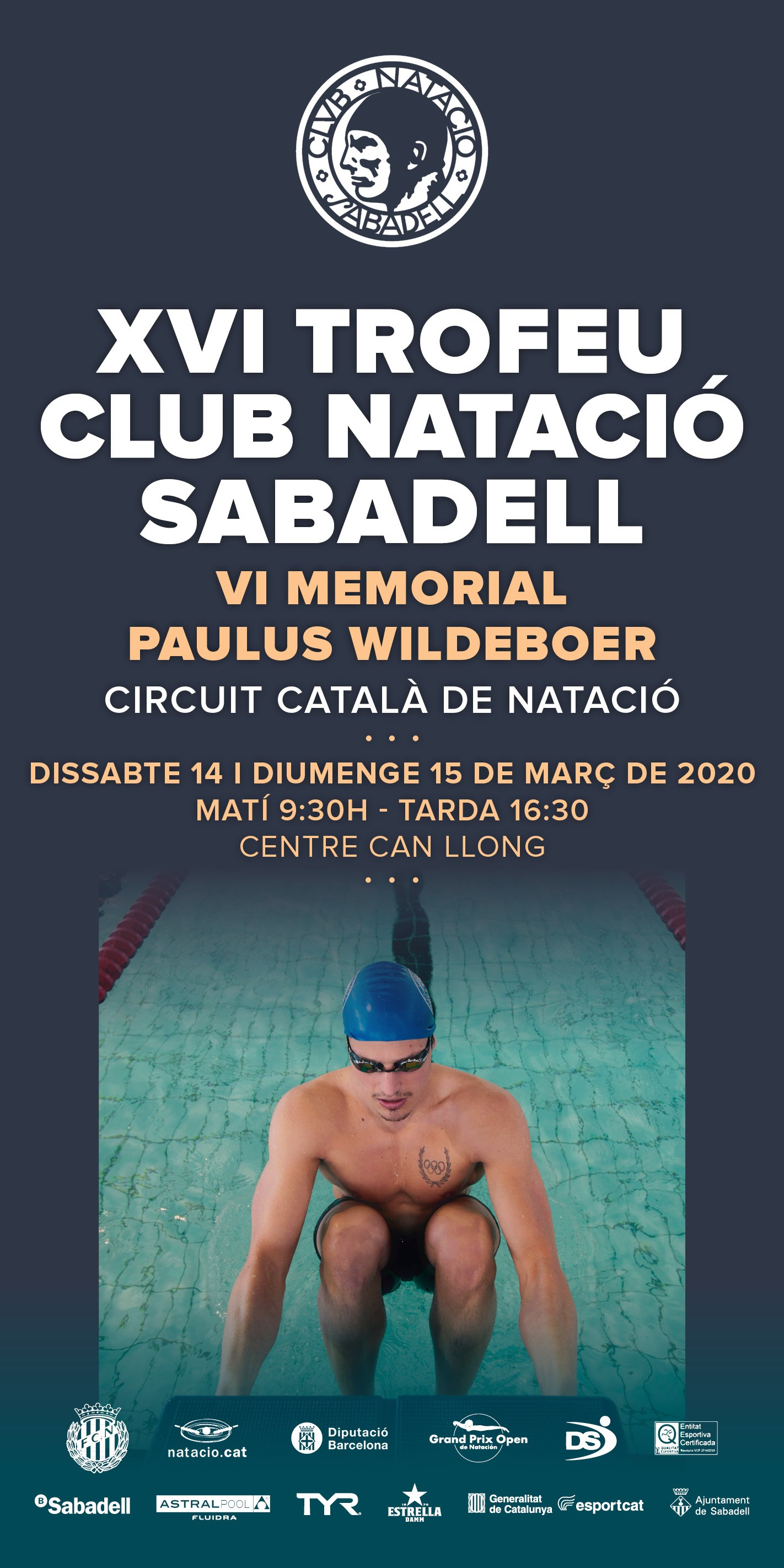 XVI Trofeu Club Natació Sabadell - cartell