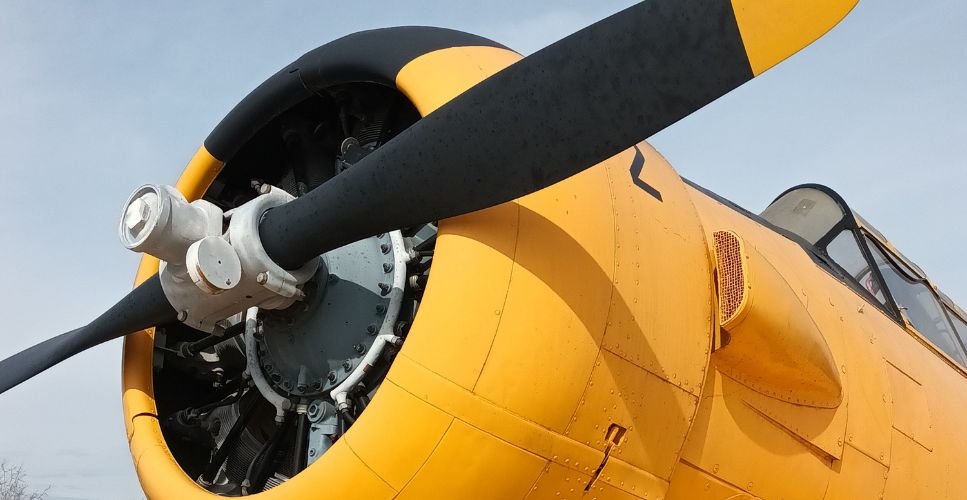Exterior d’un avió monohèlix – Fundació Parc Aeronàutic de Catalunya, Sabadell