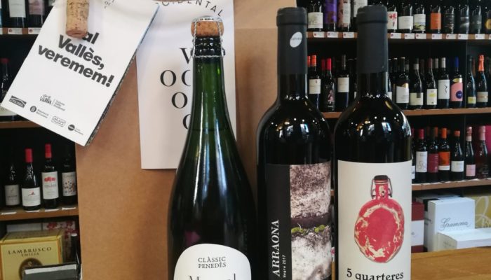 Vins Vallès Lot de vins del Vallès Occidental, amb viticultors de la Xarxa Productes de la Terra (Foto: CCVOC).