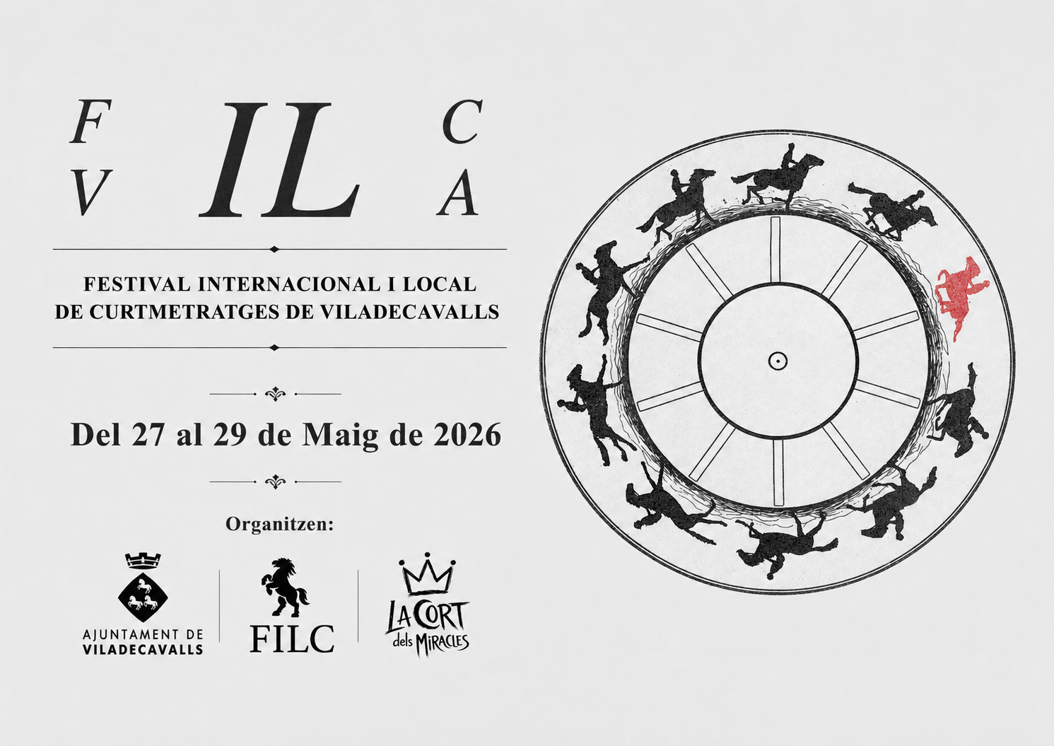 Cartell del festival Internacional i Local de Curmetratges de Viladecavalls