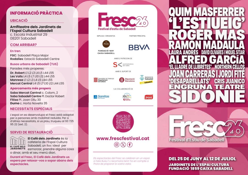 Cartell del festival Fresc de Sabadell