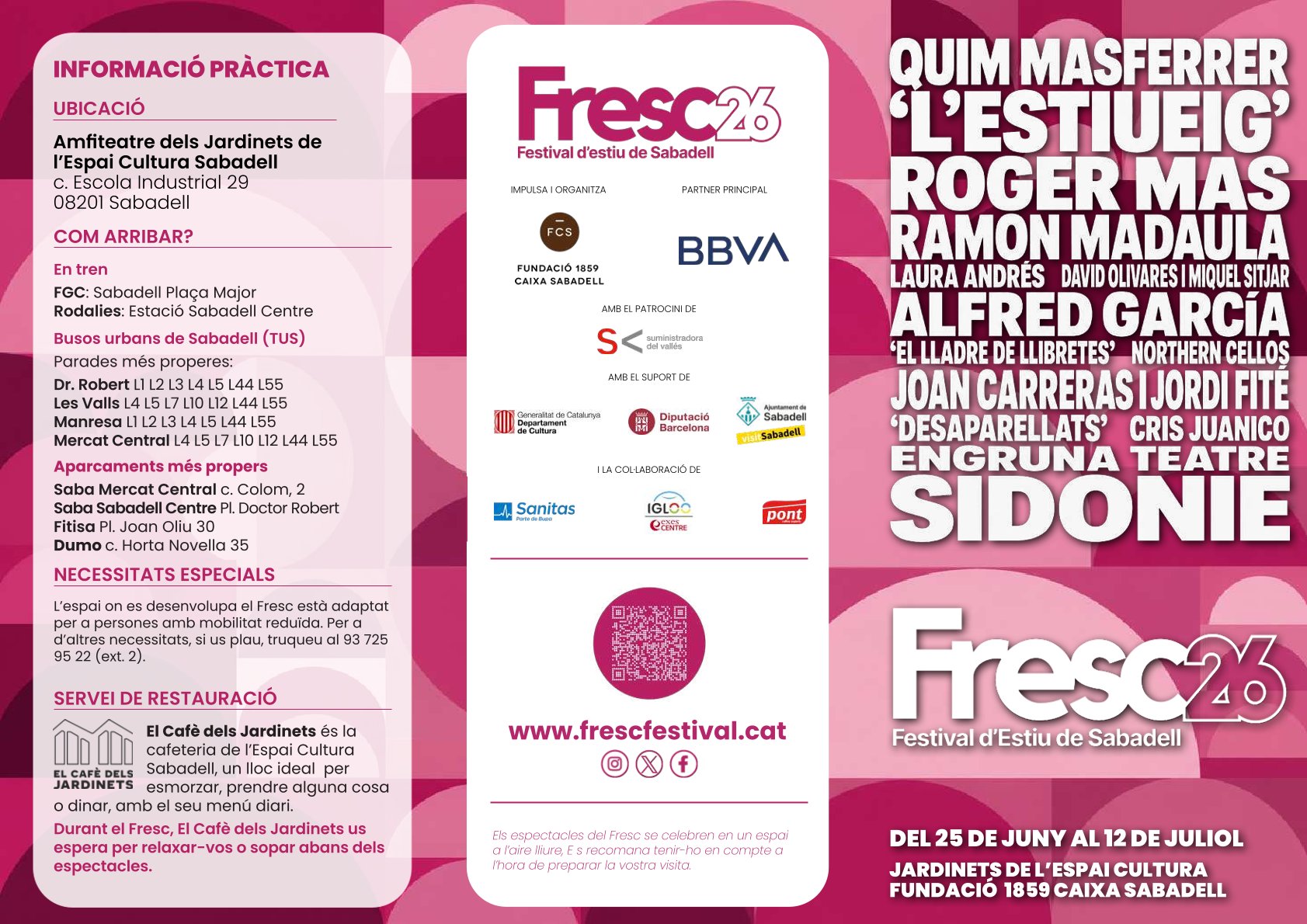 Cartell del festival Fresc de Sabadell