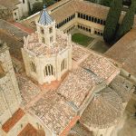 Imatge aèria del Monestir de Sant Cugat del Vallès